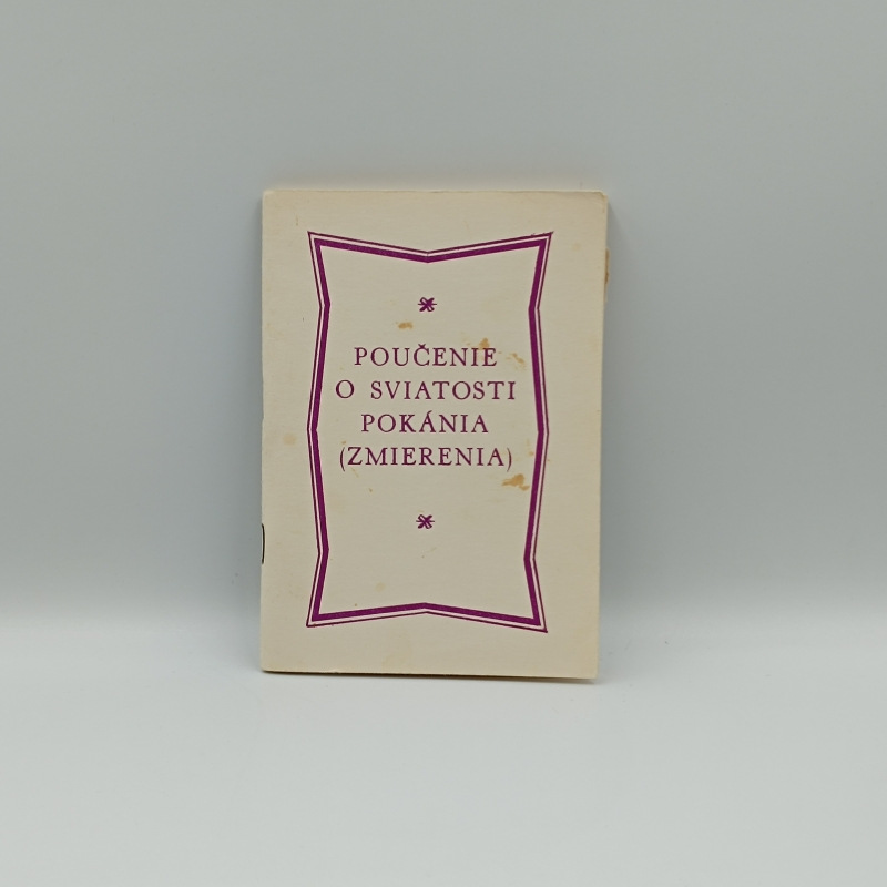 Poučenie o sviatosti pokánia (zmierenia)