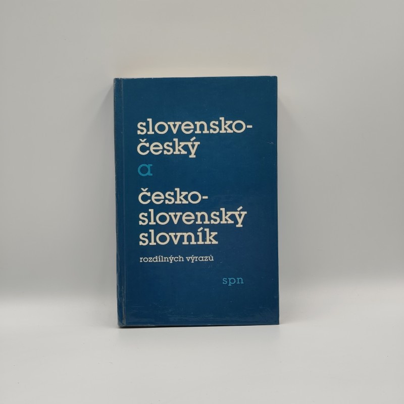 Slovensko-český a česko-slovenský slovník rozdílných výrazů
